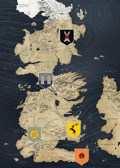 Game Of Thrones Map Game Of Thrones Map Of Westeros And Essos