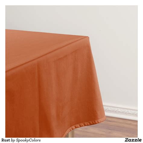Rust Tablecloth Orange Table Table Cloth Color Pop
