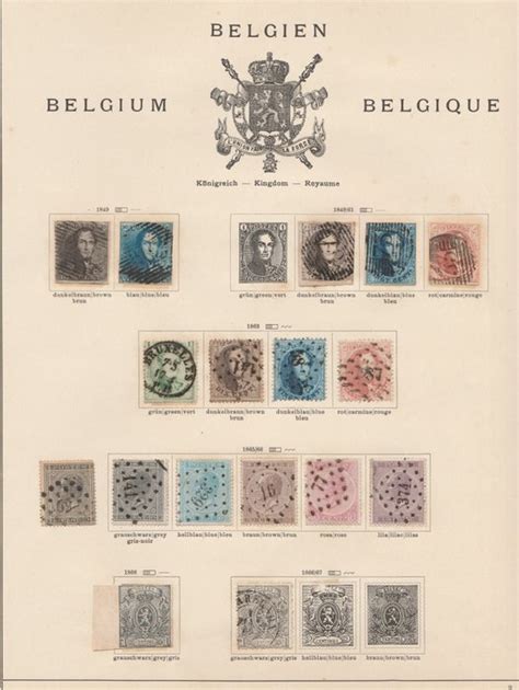 Belgium 18491941 Collection On Album Pages Catawiki