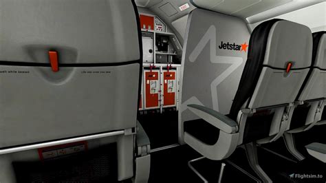 Jetstar Vh Vgr Cabin Fenix A320 For Microsoft Flight Simulator Msfs