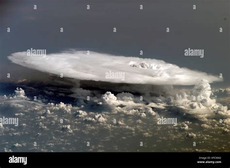 Anvil Thunderstorm Cloud Formation Africa Cumulonimbus Cloud Over