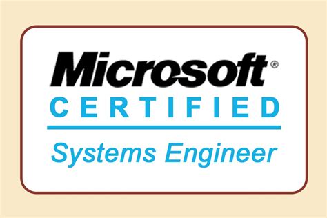 Microsoft Certified Systems Engineer Logos