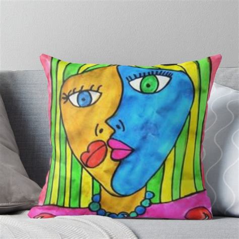 Picasso Throw Pillow Throw Pillows Pillows Designer Throw Pillows