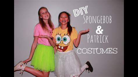 Diy Spongebob And Patrick Costume Youtube