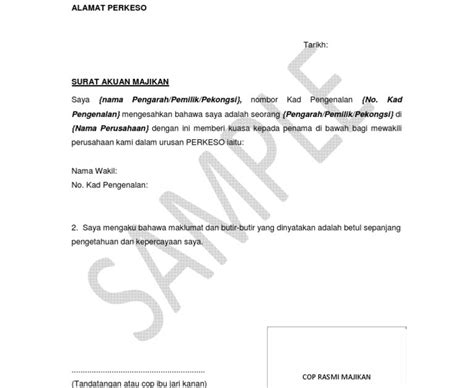 Contoh surat lantikan perwakilan syarikatfull description. Surat Wakil Majikan - Surat Kebenaran In English ...