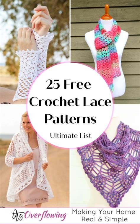 25 Free Crochet Lace Patterns For Beginners 2022