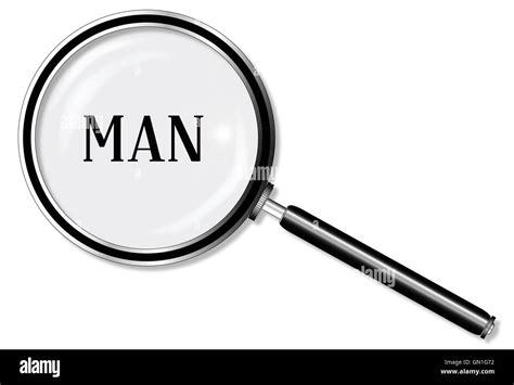 Man Magnifying Glass Stock Vector Image And Art Alamy