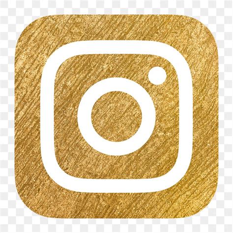 Instagram Icon Social Media Gold Premium Icons Rawpixel