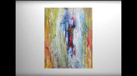 Abstract Oil Painting Demo Palette Knife Impasto