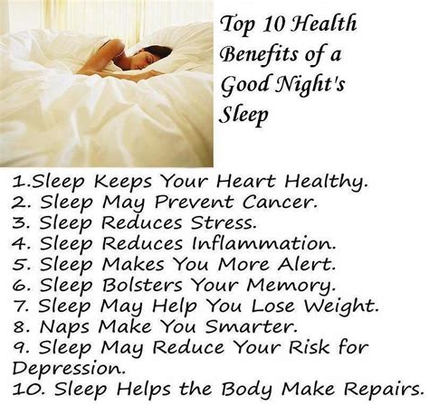 Factsramblogspot Top 10 Health Benefits Of A Good Nights Sleep