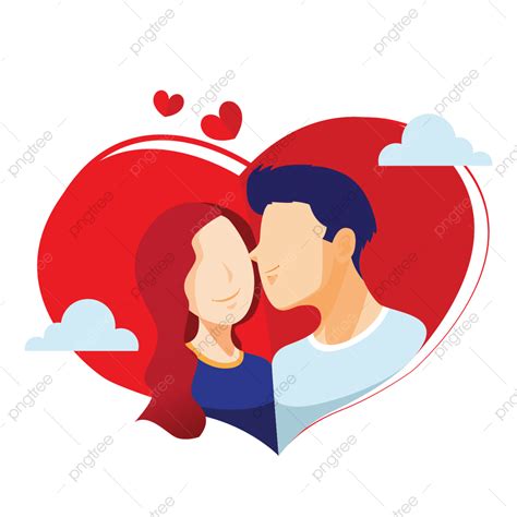 Of Couple In Love Clipart Hd Png Loving Hand Drawn Minimalist Little
