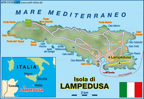 Lampedusa Karte