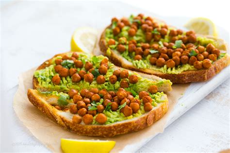 Avocado Toast With Spiced Skillet Chickpeas Vegan Recipes Easy