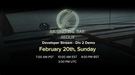 Raising The Bar Redux Division Demo Developer Playthrough Q A Youtube
