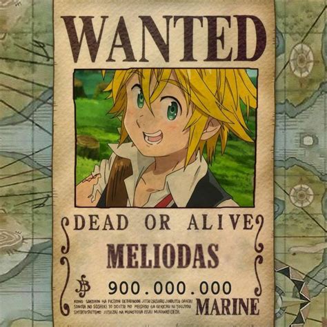 Wanted Meliodas Affiche Wanted Affiches De Films Minimalistes Anime