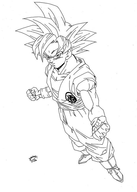 The dragon ball z coloring pages will grow the kids' interest in colors and painting, as well as, let them interact with their favorite cartoon character in their imagination. Songoku - Dragon Ball Z Kids Coloring Pages