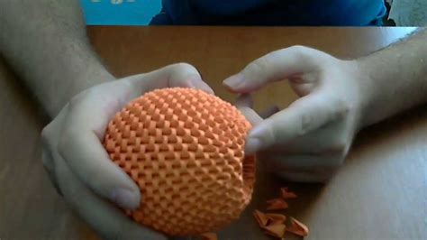 How To Make 3d Origami Orange Fruit Diy Paper Craft Orange Youtube