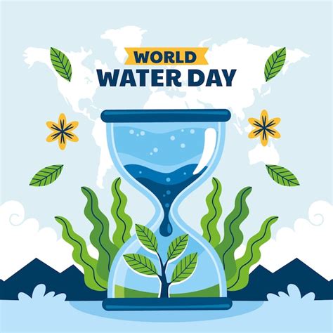Premium Vector Flat World Water Day Illustration