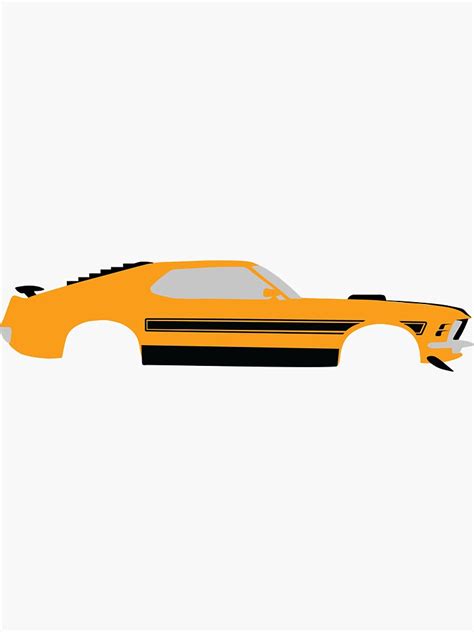 1970 Ford Mustang Mach 1 Twister Special Sticker By Idyllio Redbubble