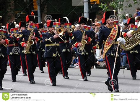 Marching Brass Band And Drum Major Editorial Photo Image 8809881