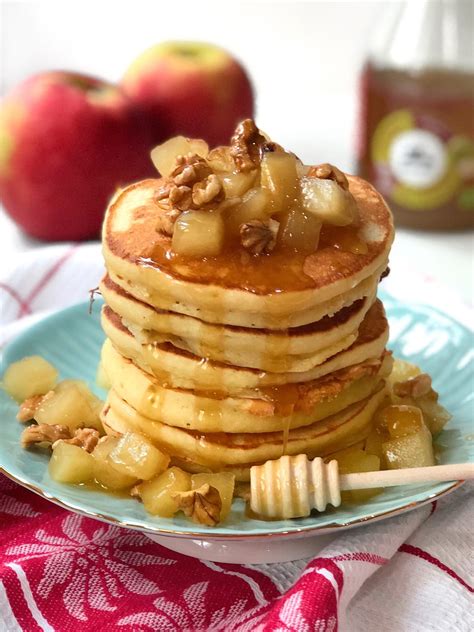 Apple Cider Pancakes With Pure Maple Syrup Sherbakes