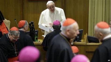 Catholic Synod Bishops Backtrack On Gay Acceptance BBC News