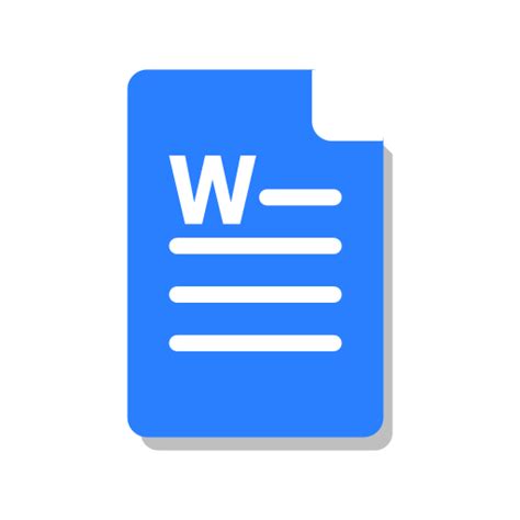 Blue Doc Ms Office Word Icon Free Download