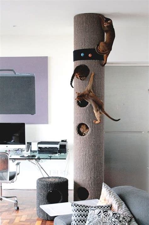 33 Tall Modern Cat Condo Aleya Wallpaper