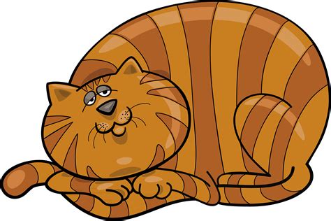 Big Cat Clipart Fat Cat Tabby Fat Cat Cartoon Png Download Full