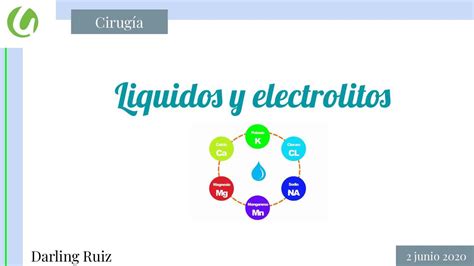 Liquidos Y Electrolitos Electrolito Medicina Humana Udocz