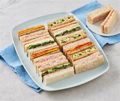 Afternoon Tea Sandwich Platter 18 Fingers Food To Order By Sainsburys