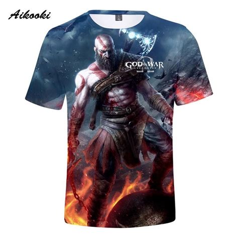God Of War 3d T Shirt Shop For Gamers Tee Shirt Print 3d T Shirts