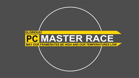 Pc Master Race Logo Pc Gaming Master Race Text Simple Background Hd