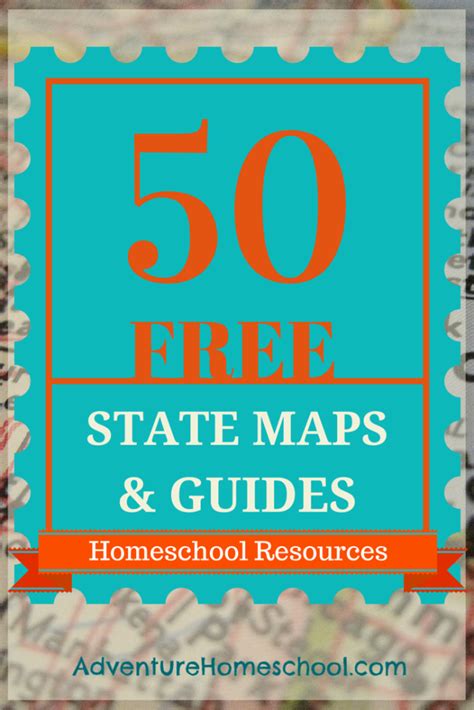 50 Free State Maps And Guides Homeschool Resources Homeschool
