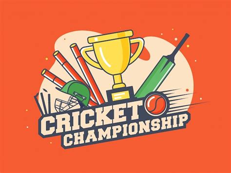 Premium Vector Cricket Championship Concept