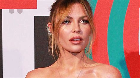 Abbey Clancy Poses Topless In Statement S Flares And Wow HELLO