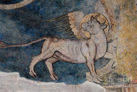 Winged Ox Or Bull Symbol Of Saint Luke The Evangelist Patron Saint Of