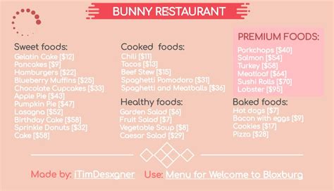 This is a bloxburg s menu d cafe sign resturant menu menu restaurant from i.pinimg.com. Bloxburg Menu Sweet Cafe Roblox - Cheat Code For Money In ...
