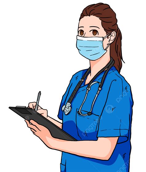 Doctor And Nurse Clipart Transparent Background Female Woman Nurse