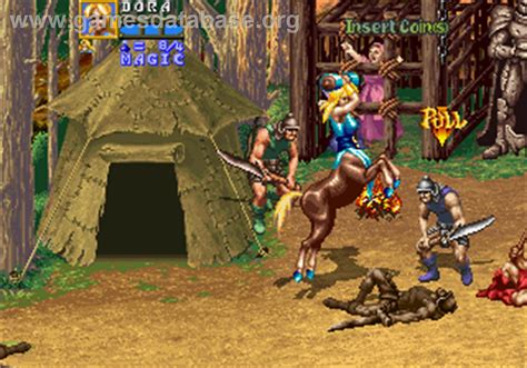 golden axe the revenge of death adder arcade artwork in game