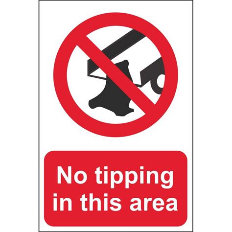 No Tipping Signs Prohibitory Construction Safety Signs Ireland