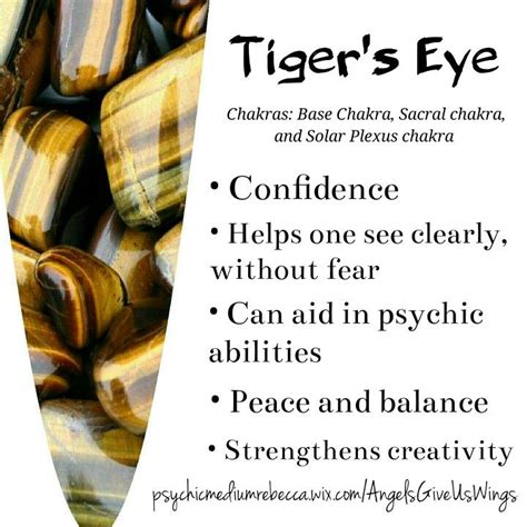 Tigers Eye Benefits Energy Crystals Crystal Therapy Chakra Crystals