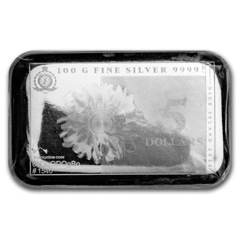 Buy 2023 100 Gram Silver Coin Bar Note Pressburg Mint Flower Apmex