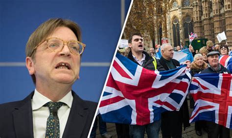 Brexit Swipe By Guy Verhofstadt Sparks Fresh Fury Politics News