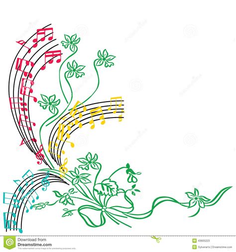 notes background stylish musical theme composition