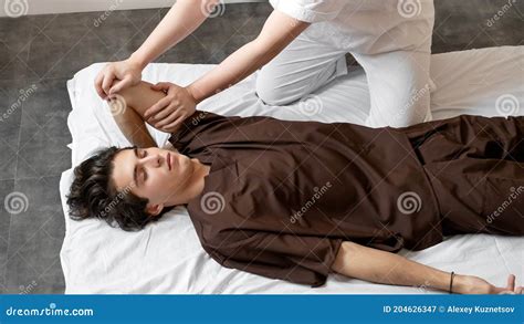 Spa Massage For Men`s Hands Stock Image Image Of Skin Massage 204626347