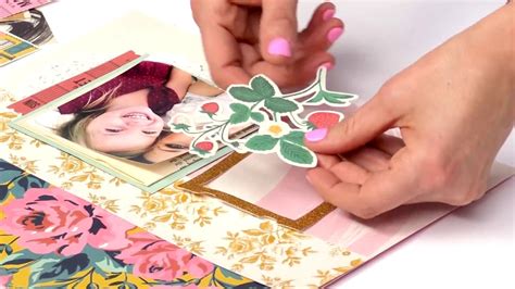 Create A Layered Layout Exclusive Flourish Collection Scrapbook