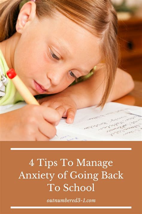 4 Tips To Manage Anxiety Of Going Back To School Outnumbered 3 To 1