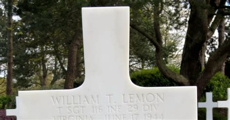116th Infantry Regiment Roll Of Honor Tsgt William Thomas Lemon