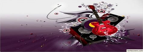 My Guitar Music Red Facebook Timeline Cover Facebook Covers Myfbcovers